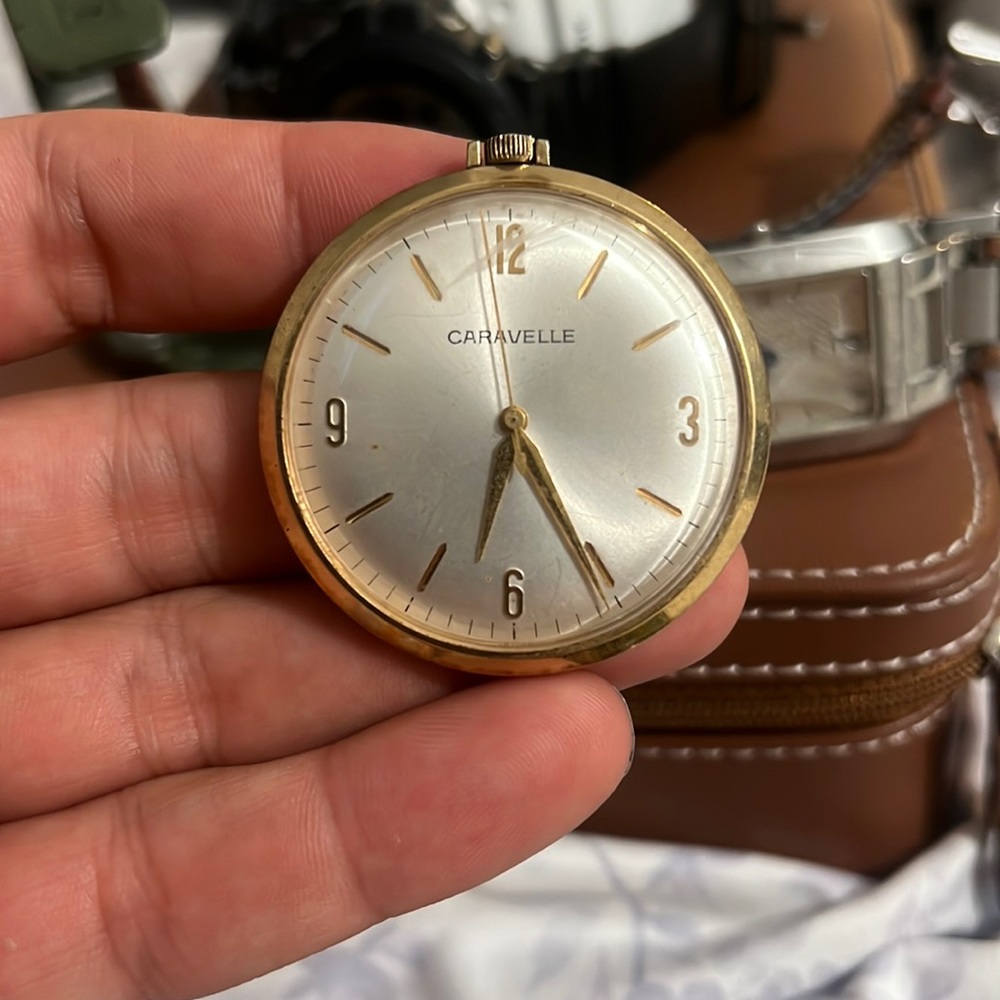 Vintage pocket watch caravelle